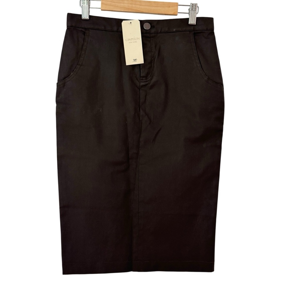Vintage Gryphon New York Brown Pencil Skirt Size XS New NWT
